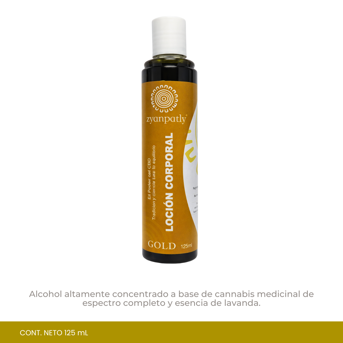 Loción Corporal Gold con CBD 1600 mg | Alivio Muscular y Bienestar Corporal